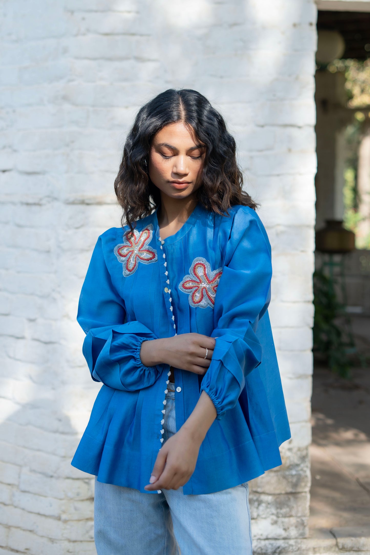 Berlin Top Electric Blue