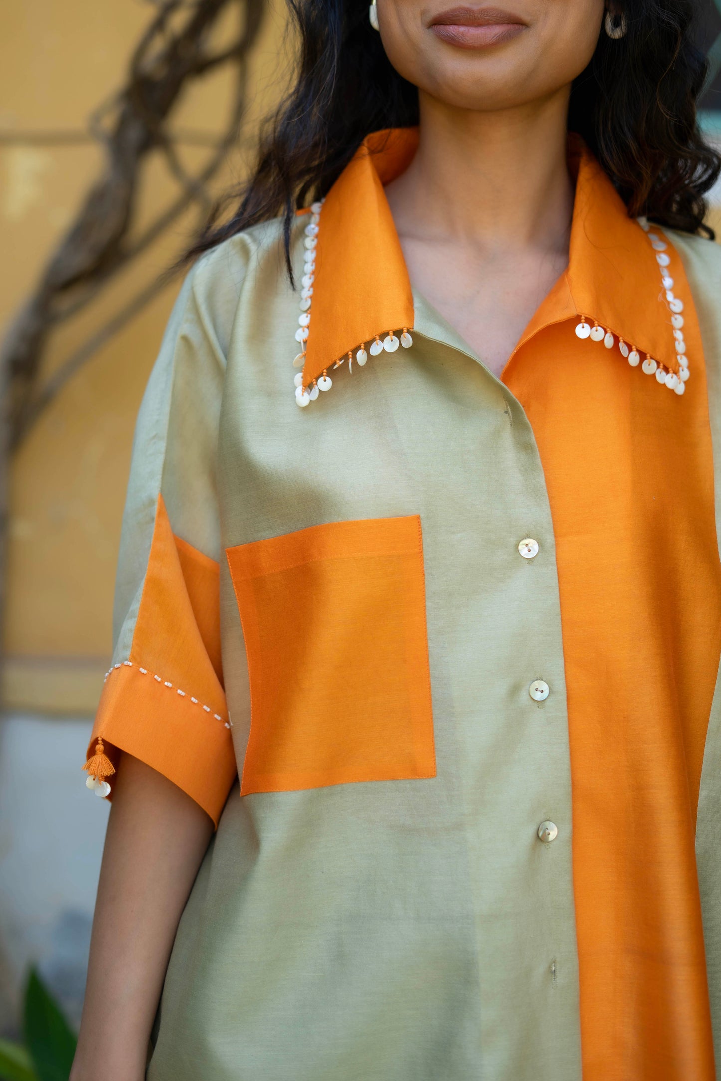Tokyo Shirt Mint Orange