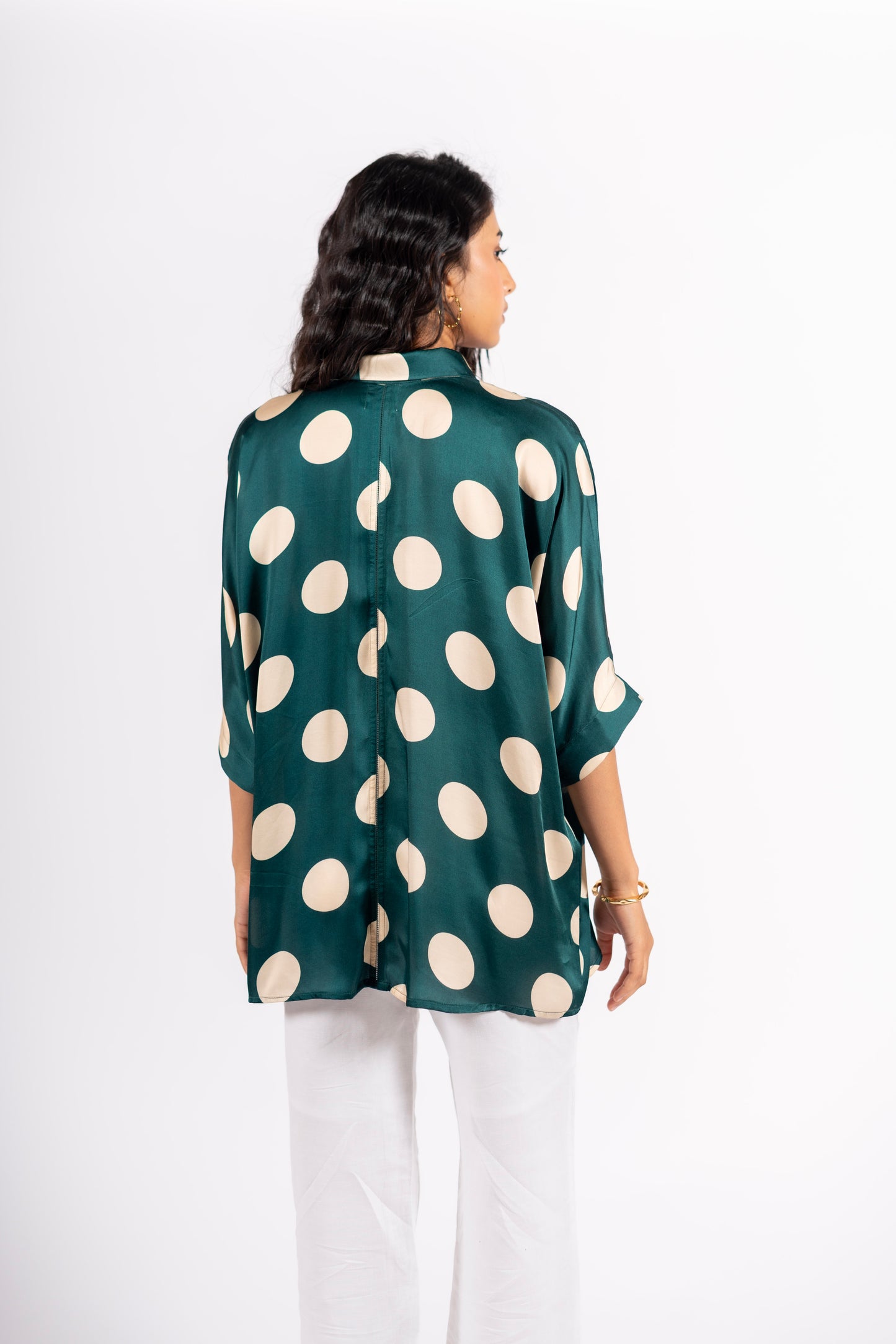 Moondust Shirt Polka Green