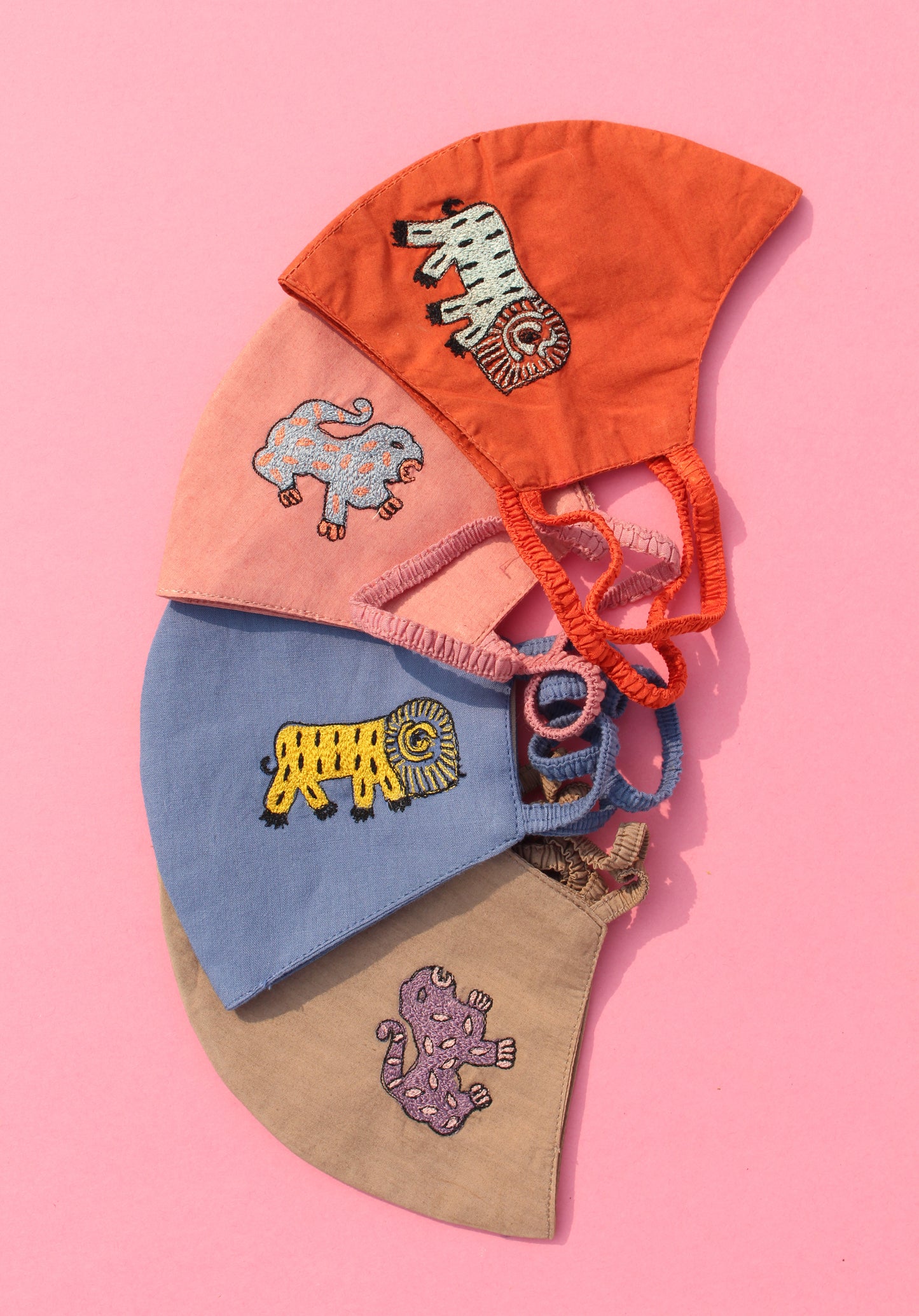 Embroidered Face Mask (Pack of 4)