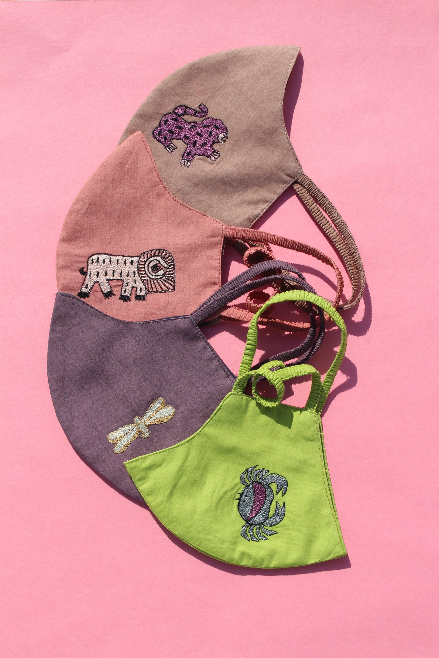 Embroidered Face Mask (Pack of 4)