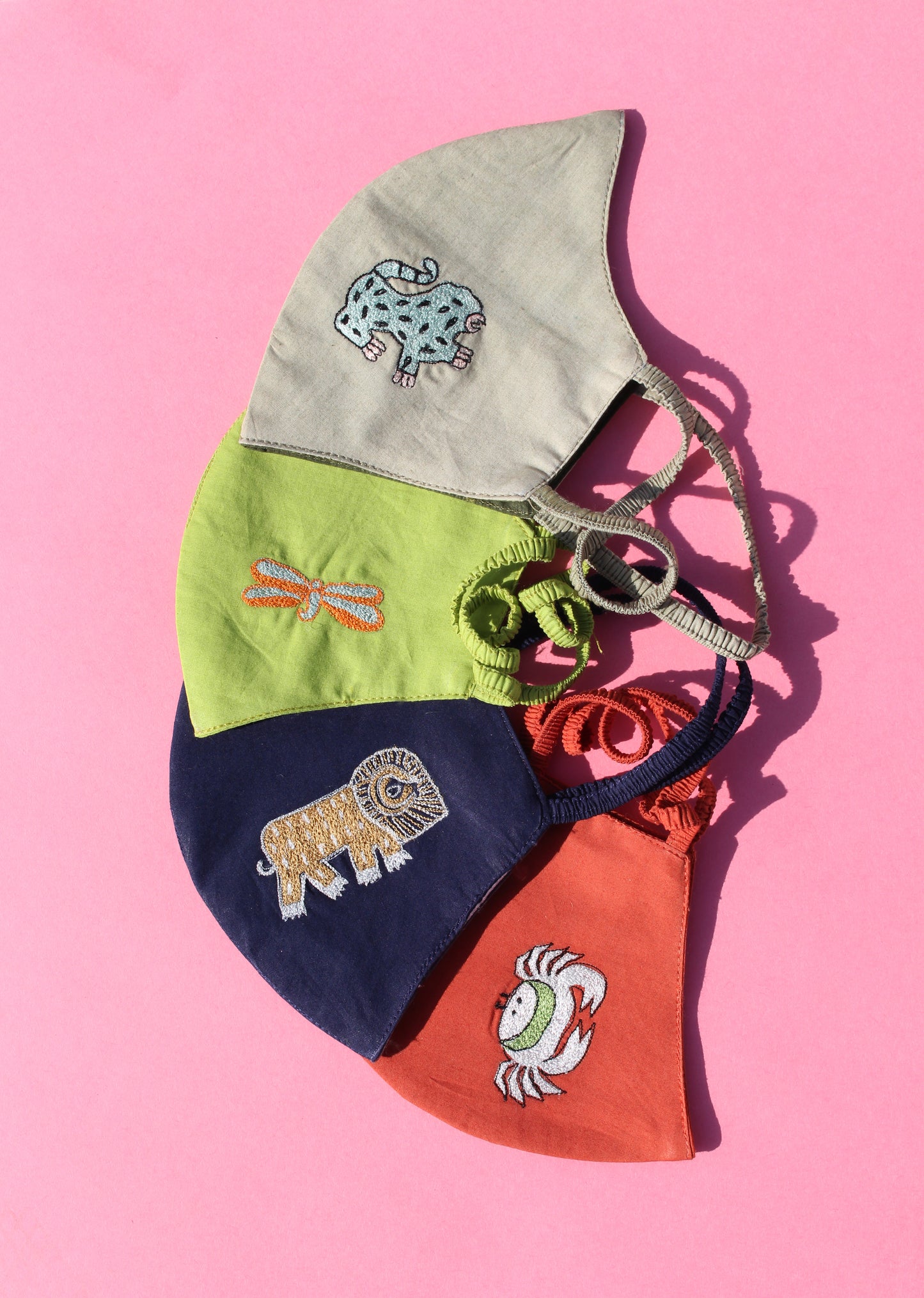 Embroidered Face Mask (Pack of 4)