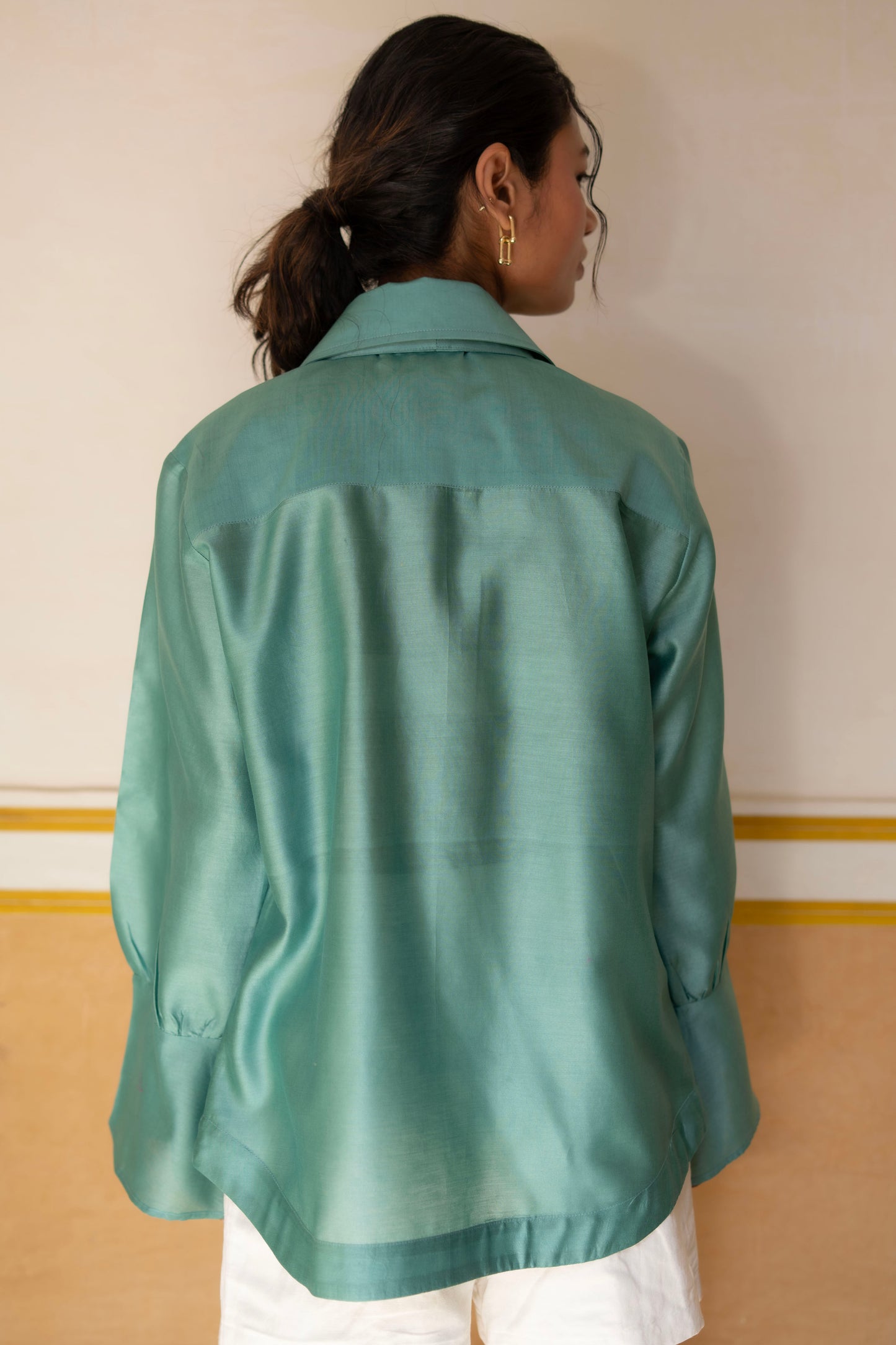 Mia Shirt Aqua Green