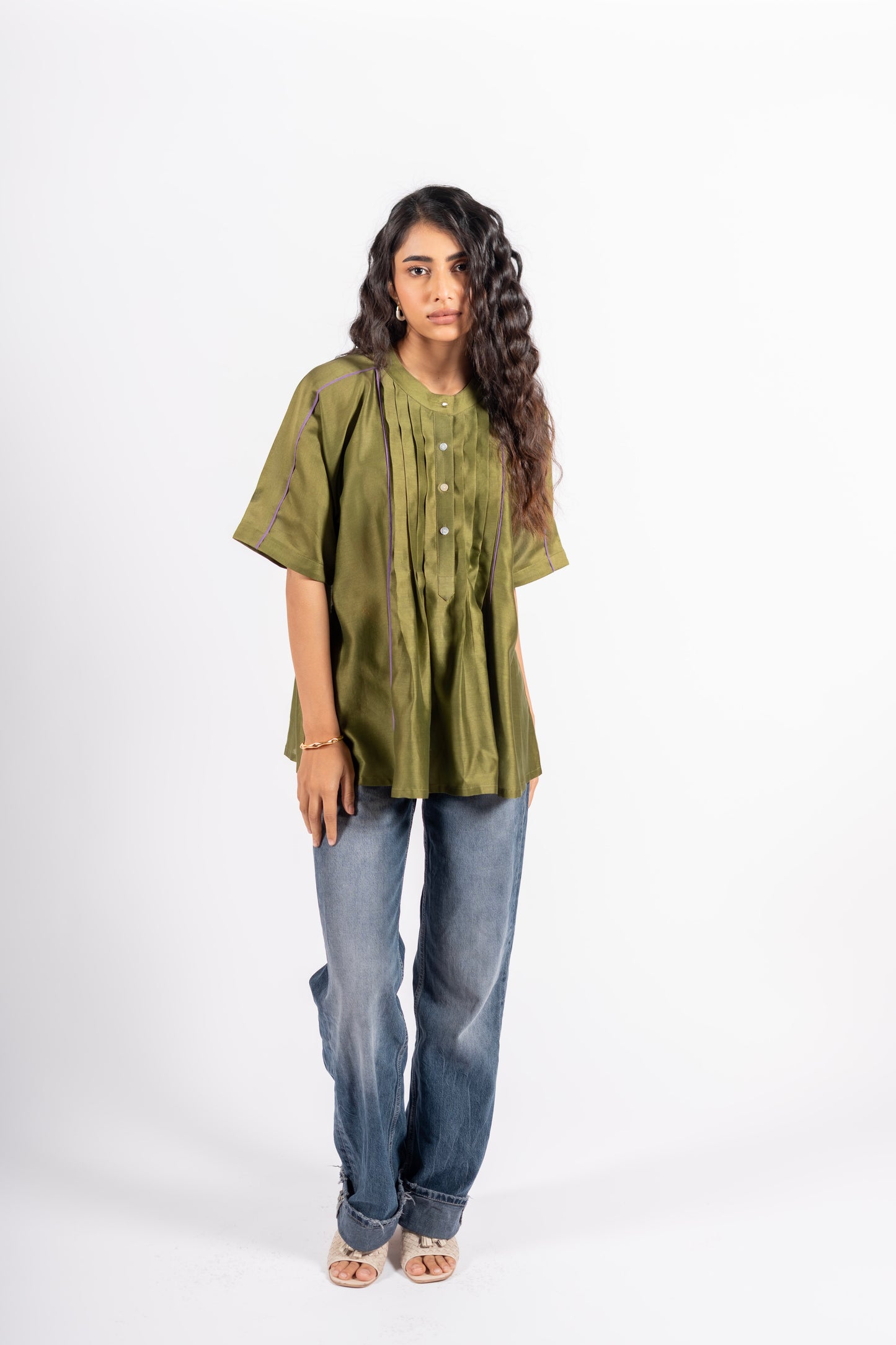 Rattle Shirt Khakhi Green