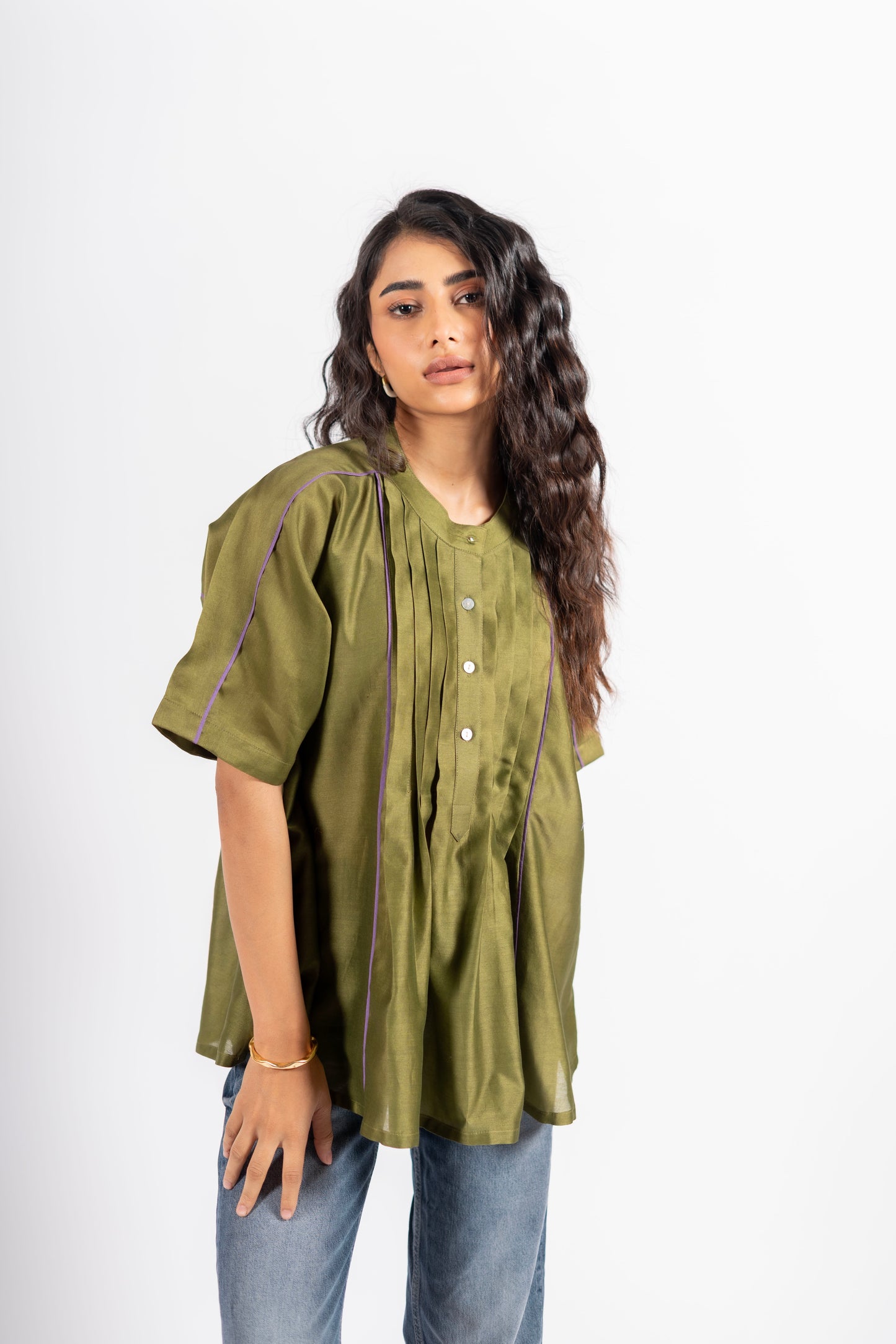 Rattle Shirt Khakhi Green