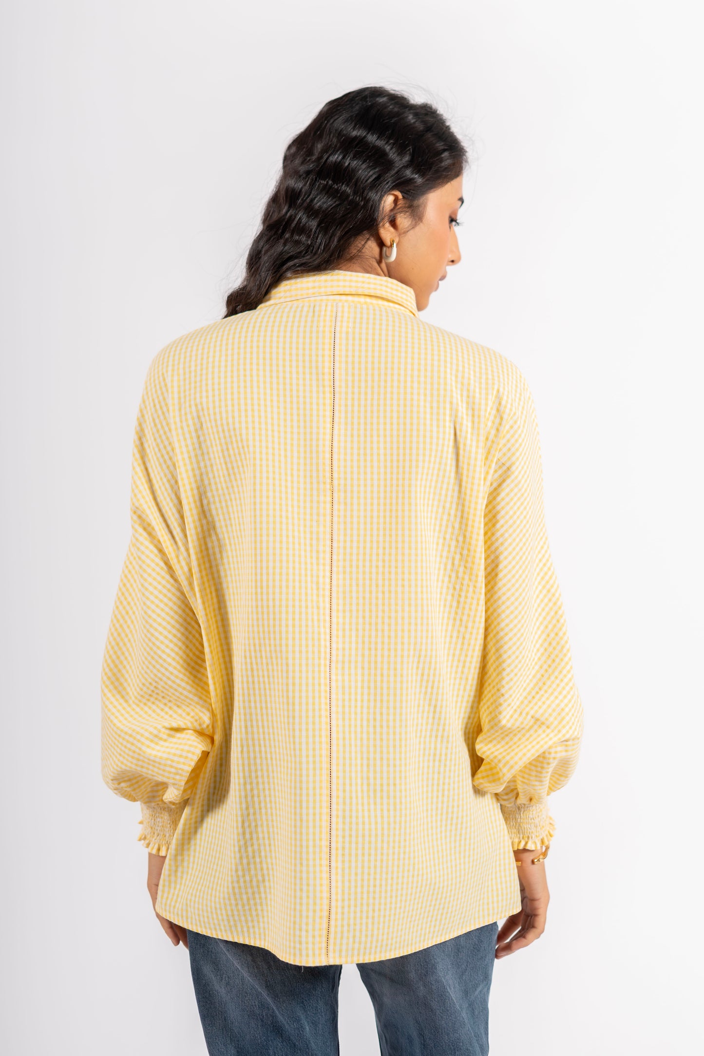 Lily Shirt Yellow Checks