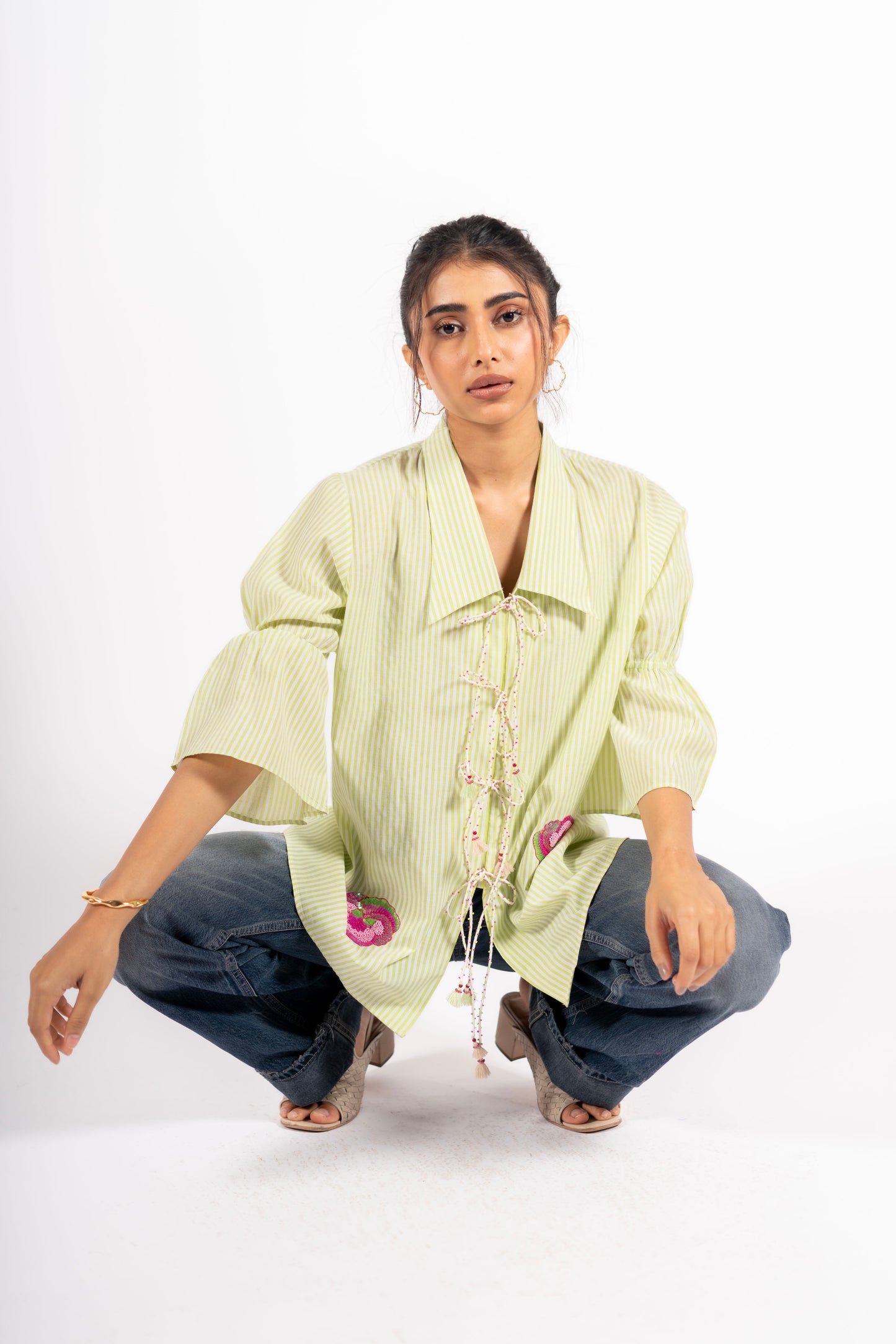 Pacific Shirt Seersucker Green