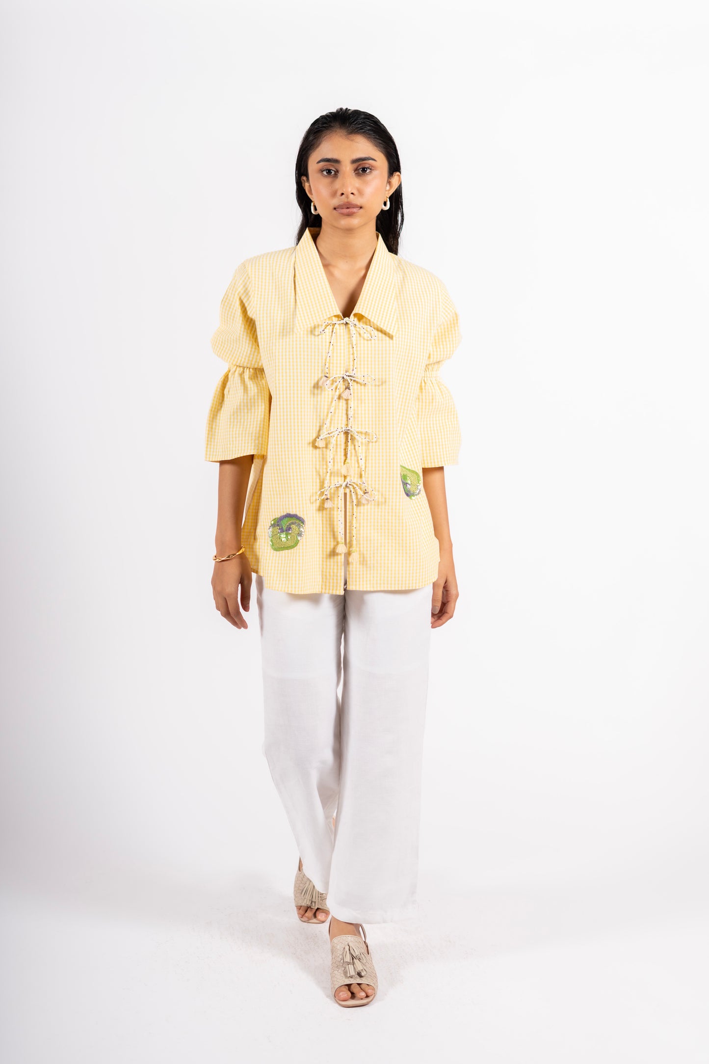 Pacific Shirt Seersucker Yellow