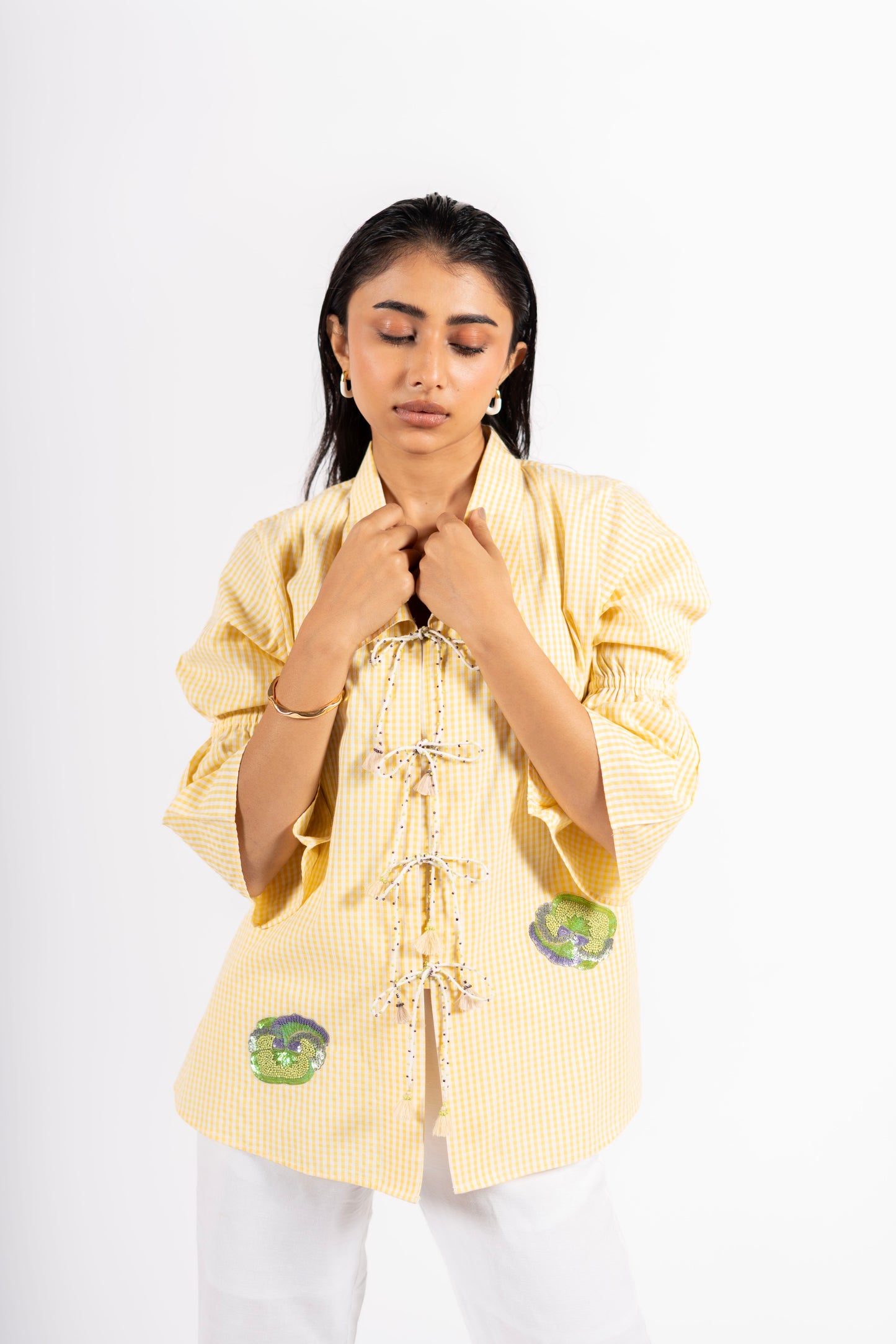 Pacific Shirt Seersucker Yellow