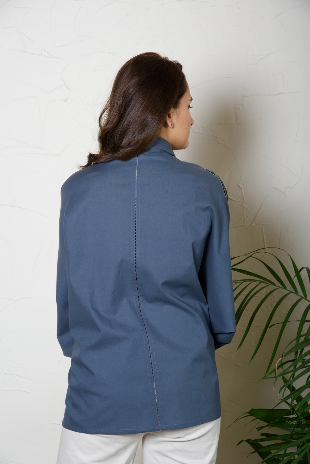 Lily Shirt Blueish Grey