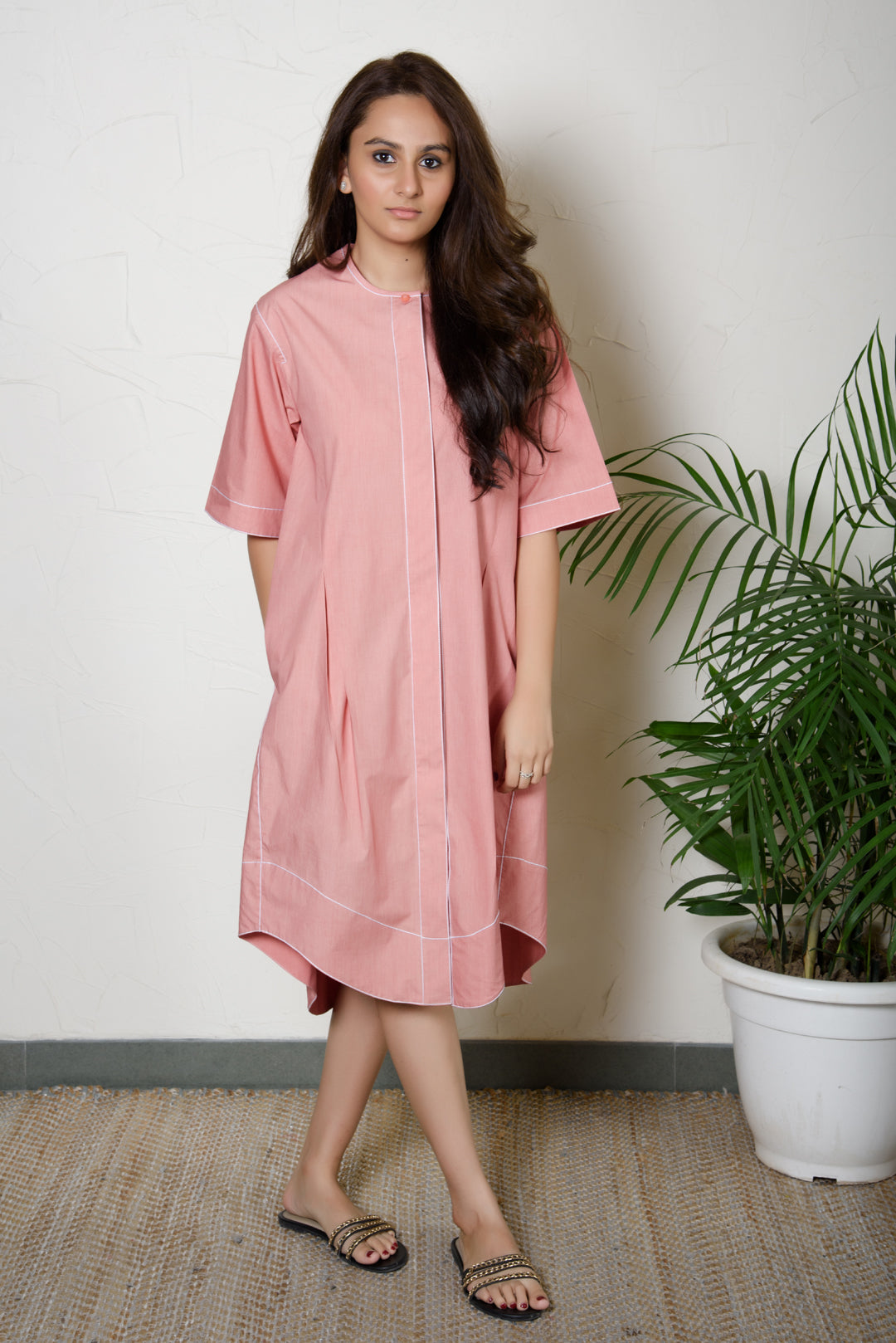 Daffy Dress Dusty Pink