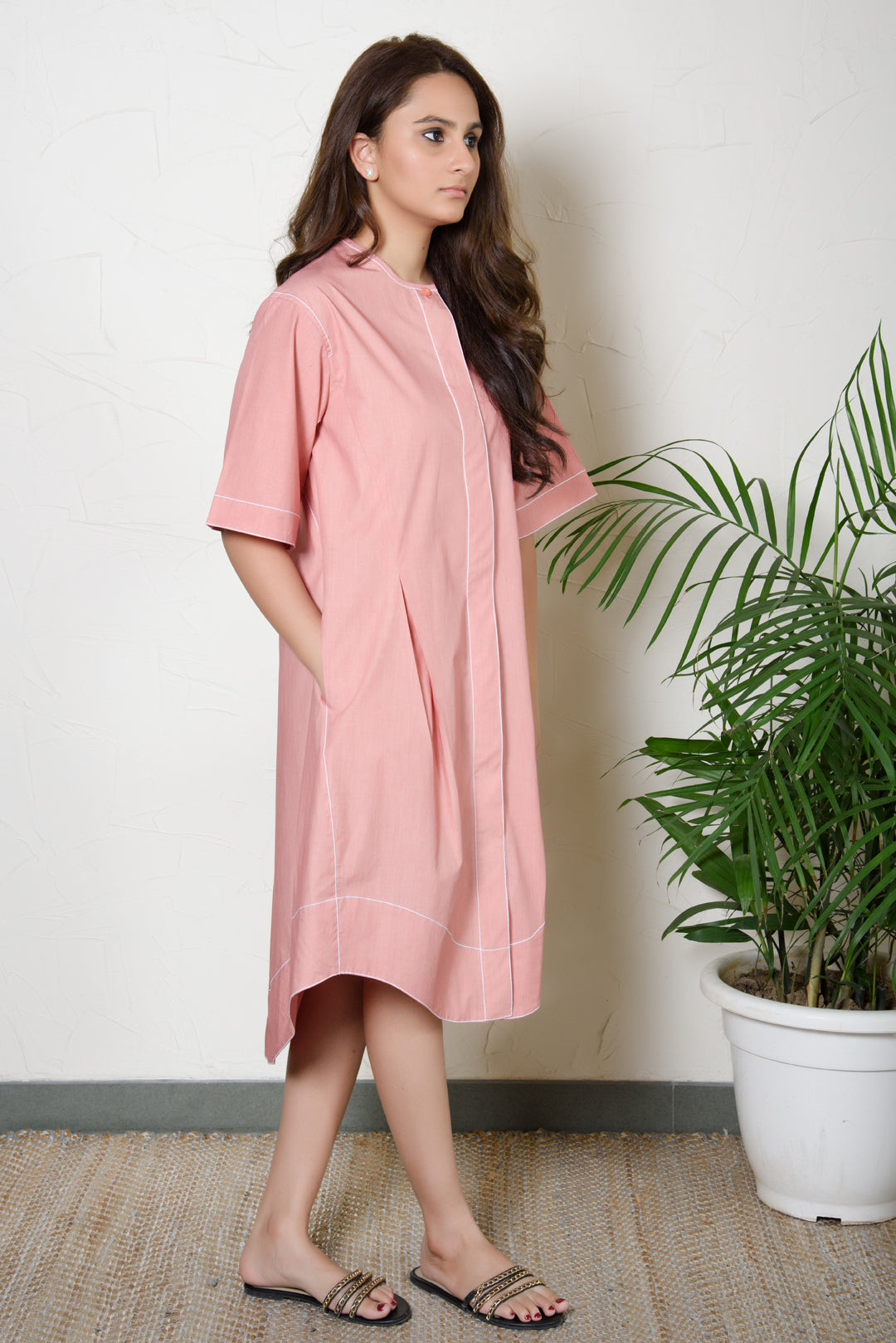 Daffy Dress Dusty Pink