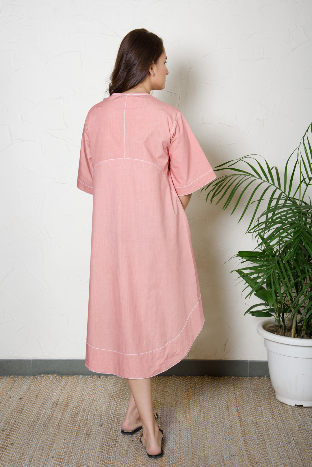 Daffy Dress Dusty Pink