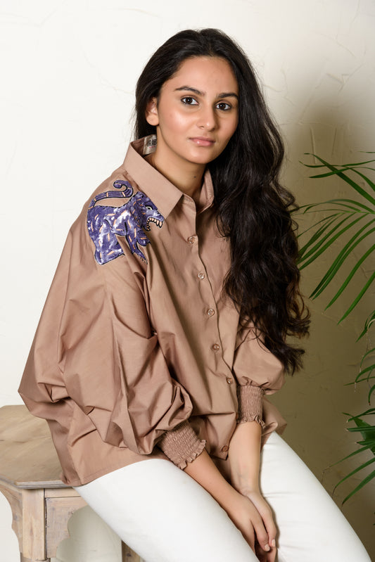 Lily Shirt Taupe