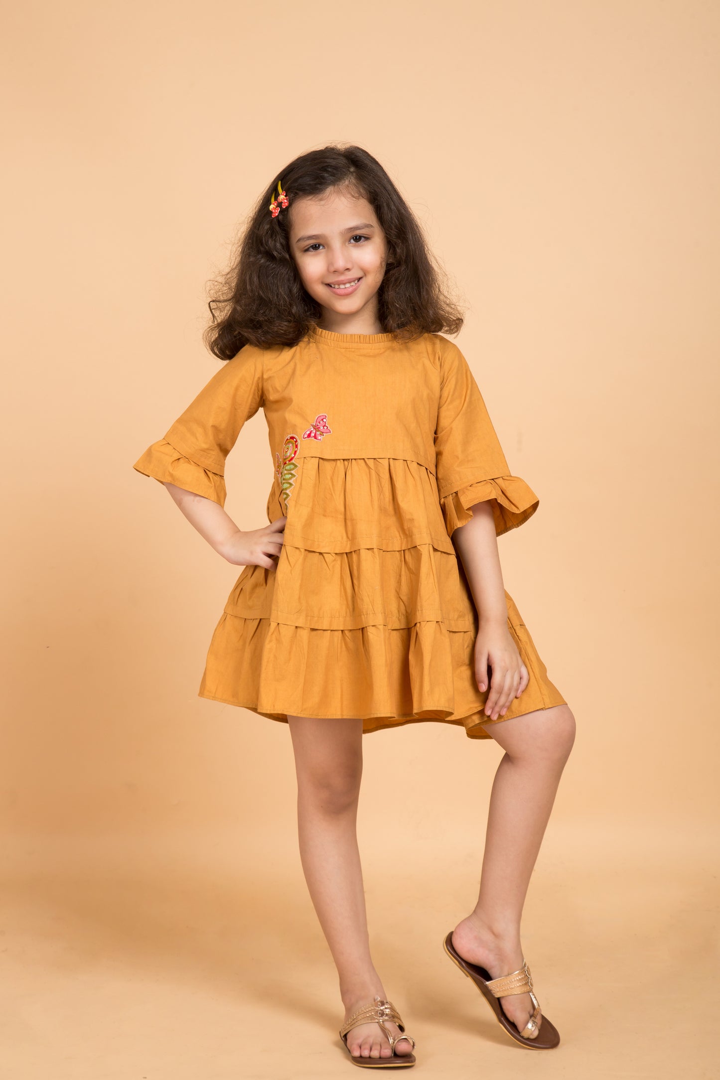 Bosco Dress Mustard Girls