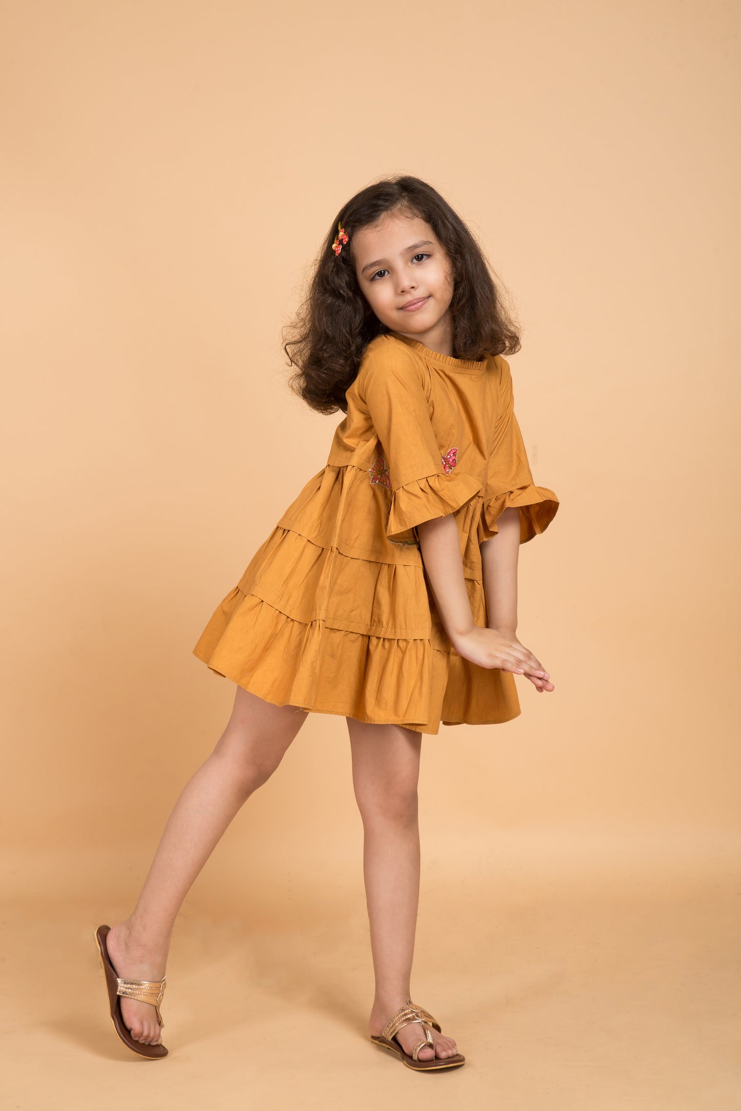 Bosco Dress Mustard Girls